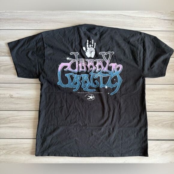 Online Ceramics Jerry Garcia “Space” Tee Black NWT - Picture 4 of 6